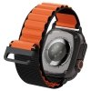 Spigen WBF1 Pasek tkaninowy / opaska materiałowa Apple Watch Ultra 49 mm | Series 11/10 46 mm | 9/8/7/SE 45/44 mm – Czarno-pomarańczowy